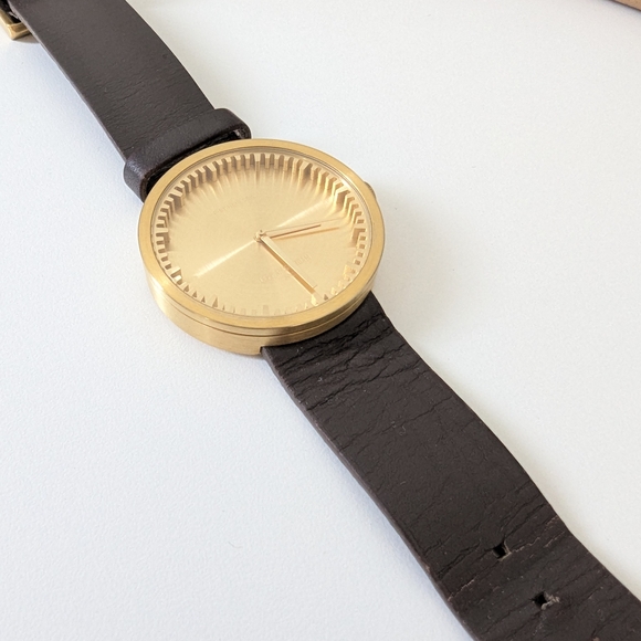 Piet Hein Eek X LEFF Amsterdam Gold and Brown Watch - Picture 4 of 13